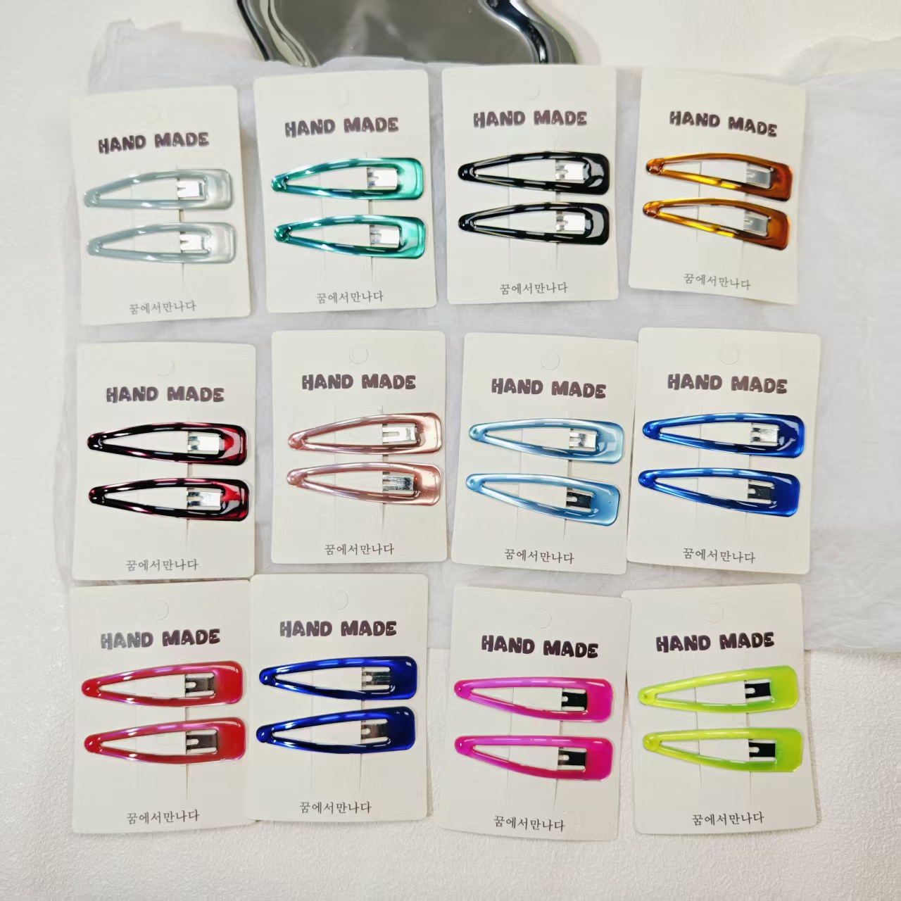 Hair Care Korean - Jepit Rambut Korea Warna Baru Motif