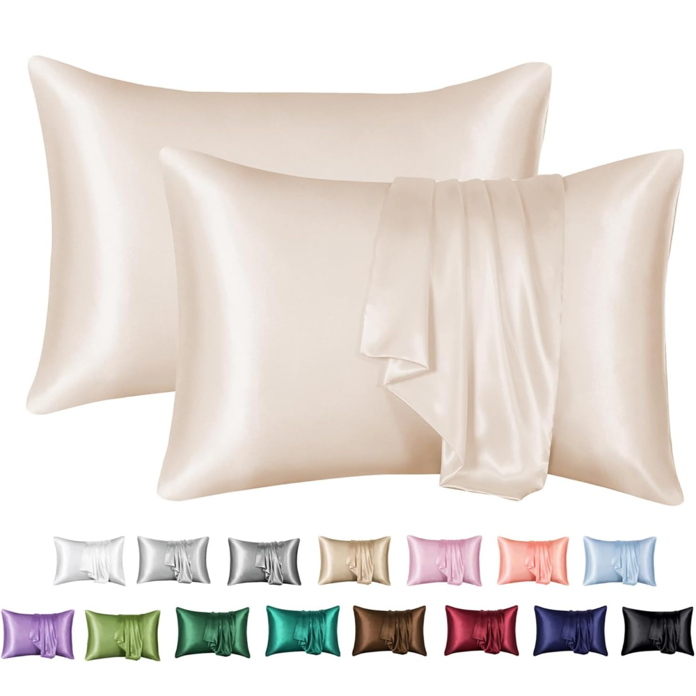 Satin Pillowcase Silk - 2 pak sarung bantal Satin untuk
