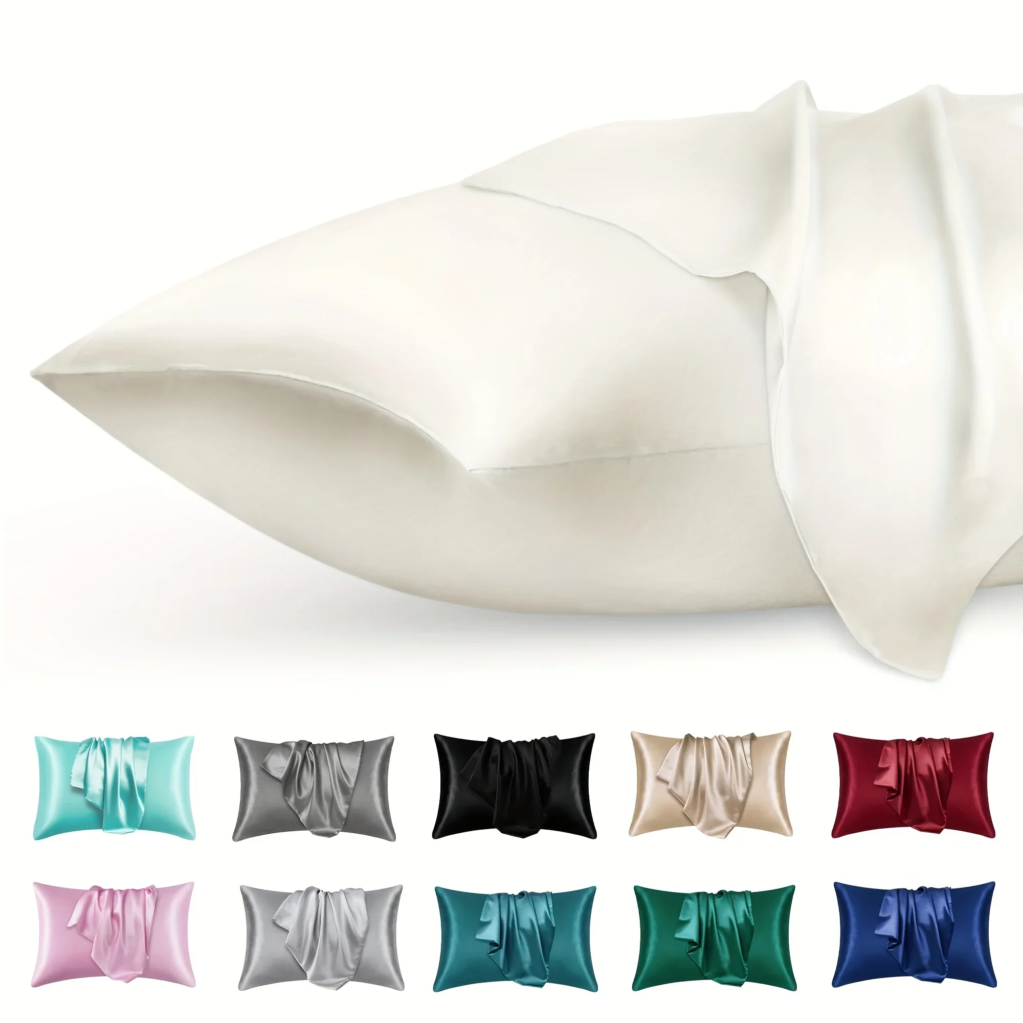 Satin Pillowcase Silk - 2 Buah Sarung Bantal Amplop Satin