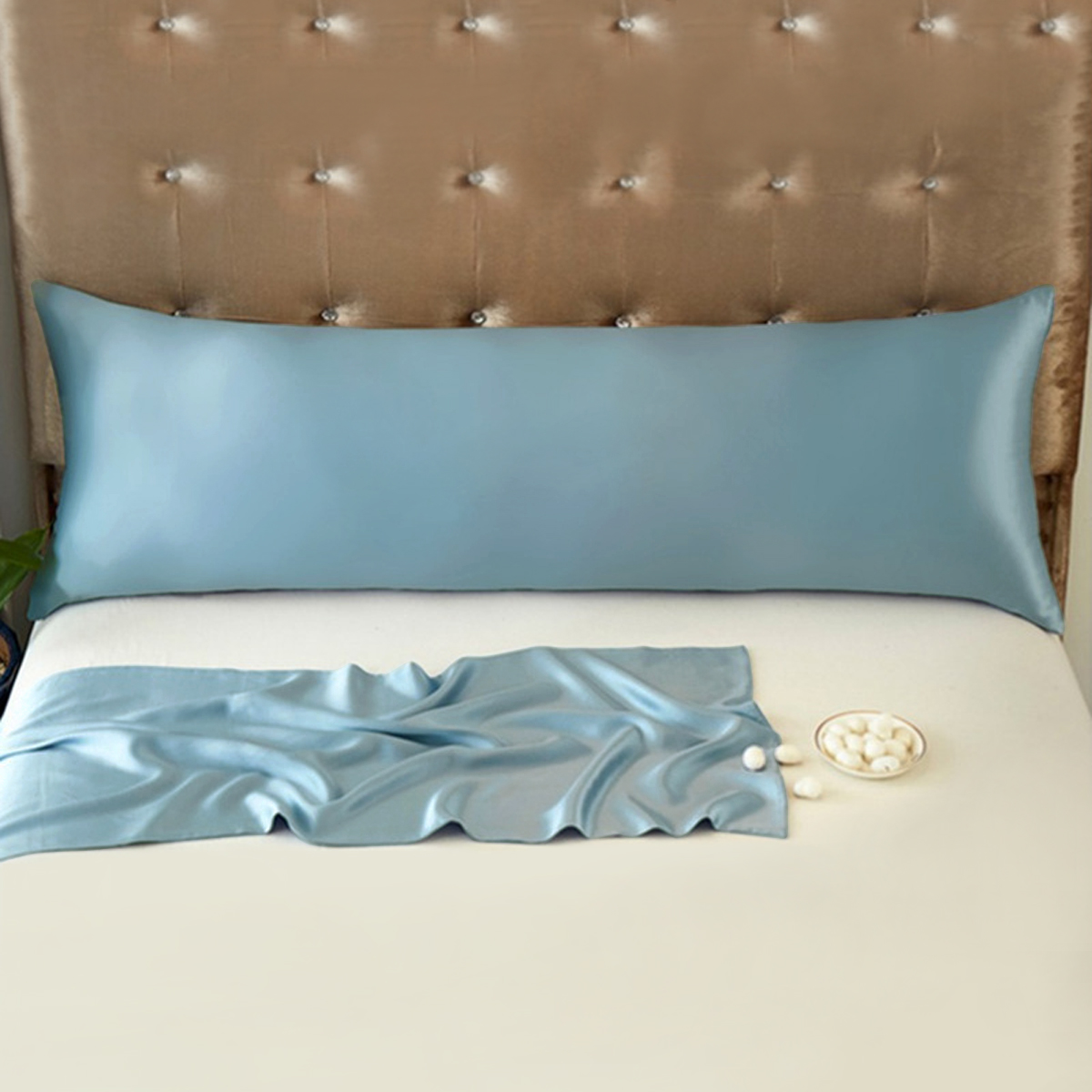Satin Pillowcase Silk - 100% Murni Mullberry Sutra Panjang Sarung