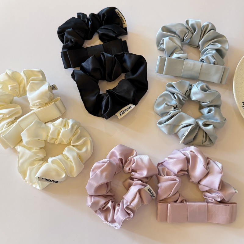 Ikat Rambut Elastis Pita Satin - Hair Care Korean ulasan dan harga