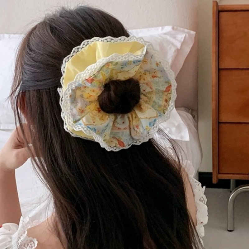 Ikat rambut berhias renda moti - Hair Care Korean ulasan dan harga
