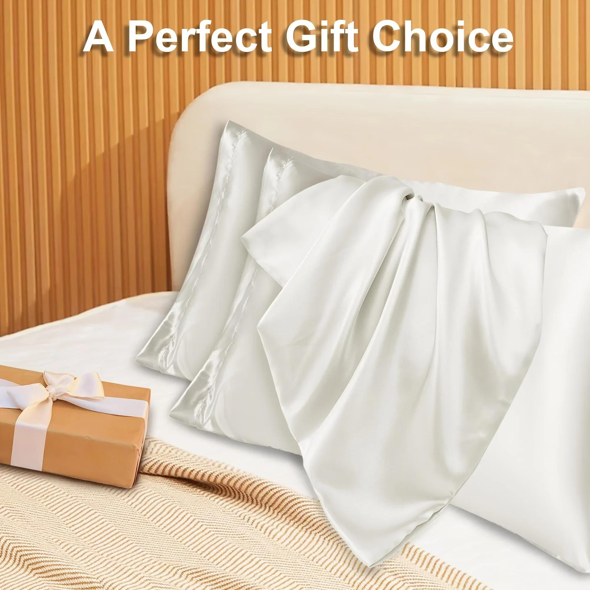 2 Buah Sarung Bantal Amplop Sa - Satin Pillowcase Silk ulasan dan harga