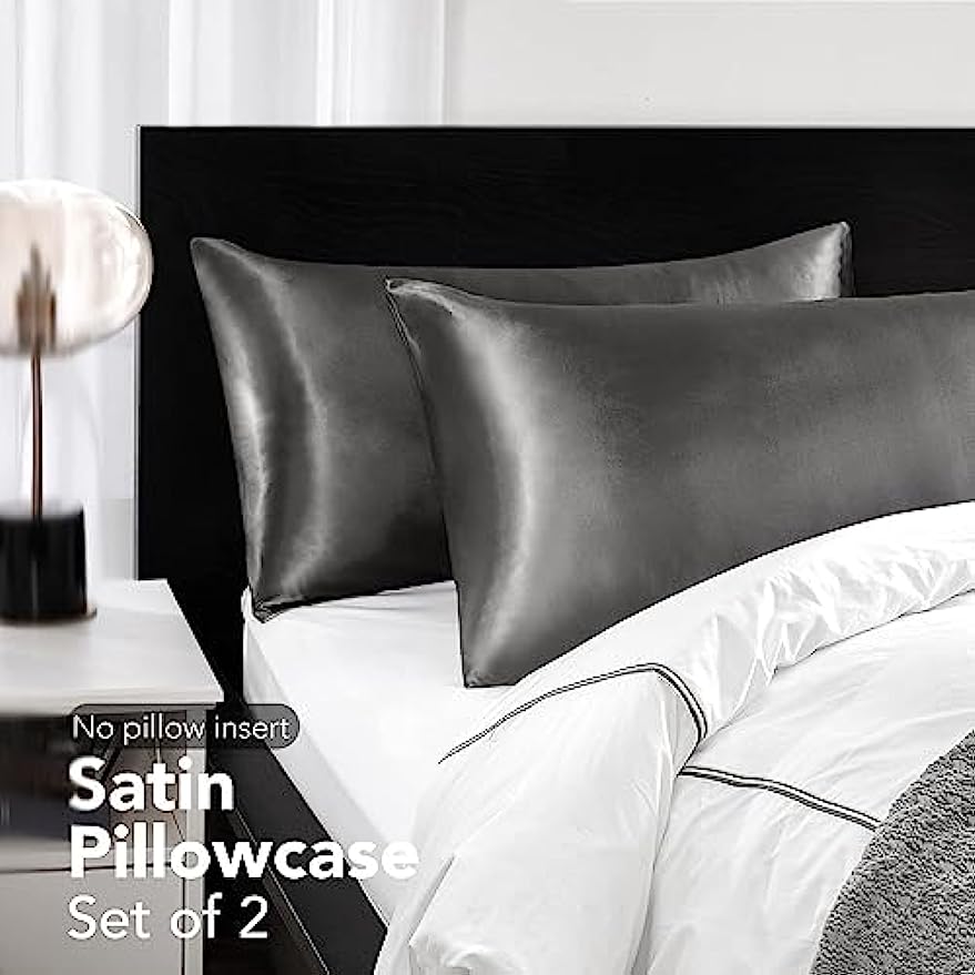 2pcs Sarung Bantal Sutra Satin - Satin Pillowcase Silk ulasan dan harga
