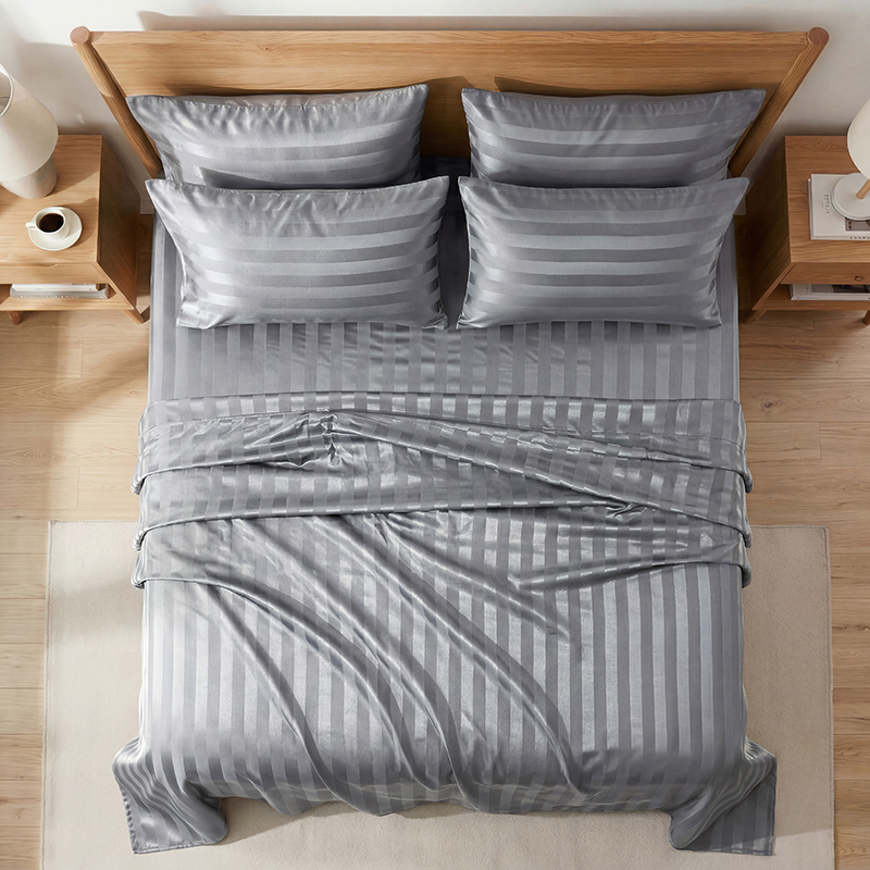 Set Sprei Satin Bergaris Anti  - Satin Pillowcase Silk ulasan dan harga