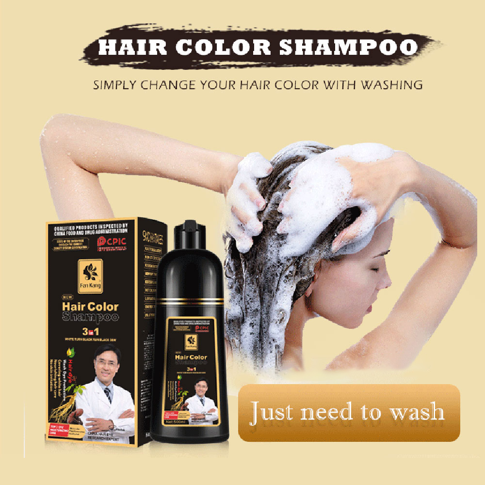Sampo mewarnai instan 3 dalam  - Hair Care Herbal ulasan dan harga