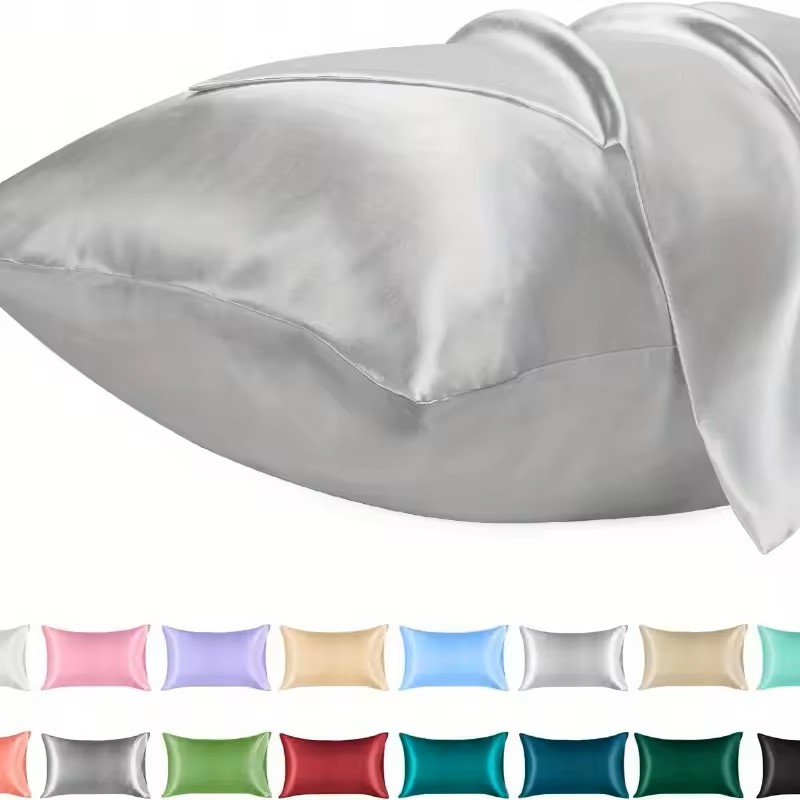 1 Buah Sarung Bantal Satin unt - Satin Pillowcase Silk ulasan dan harga