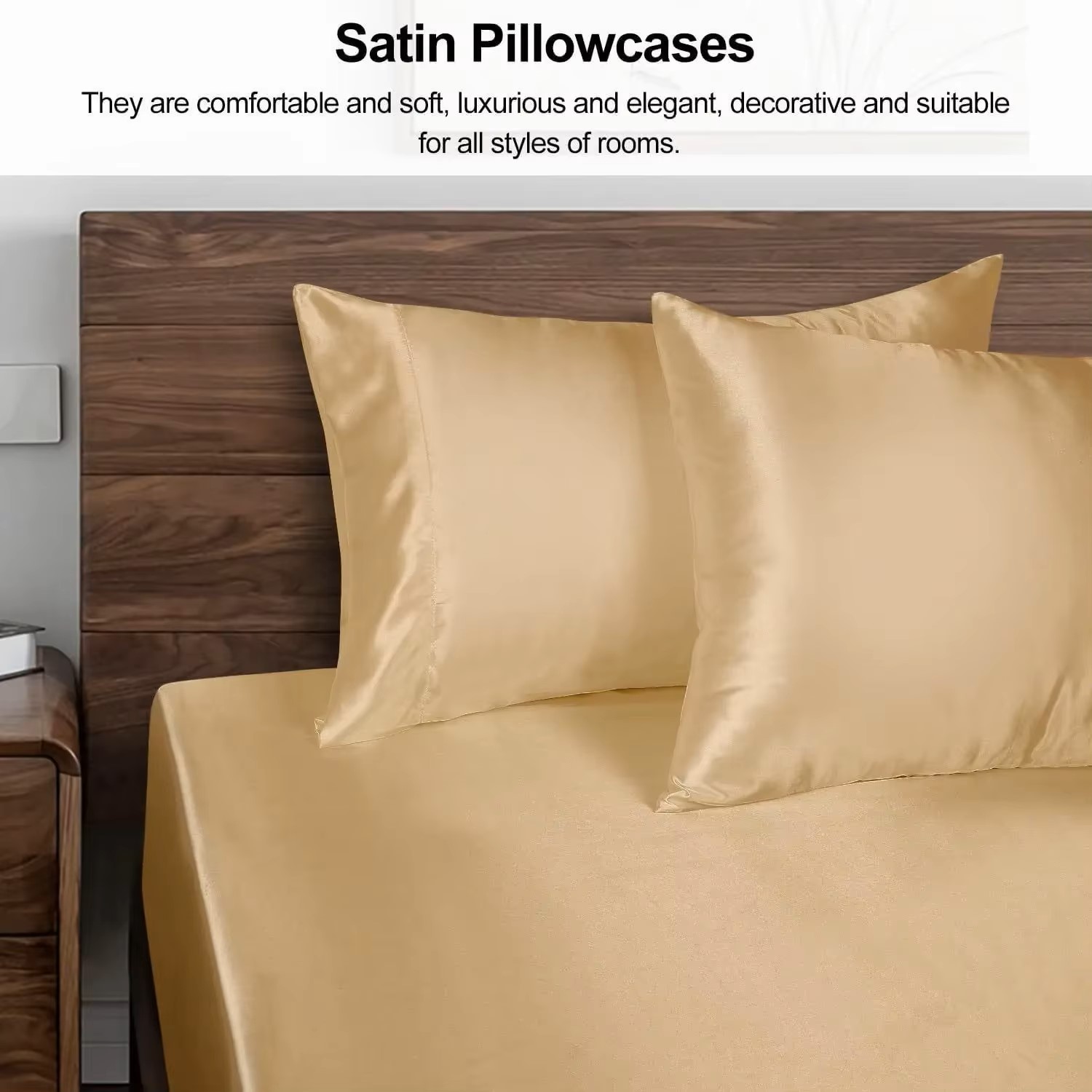 1 Buah Sarung Bantal Satin unt - Satin Pillowcase Silk ulasan dan harga